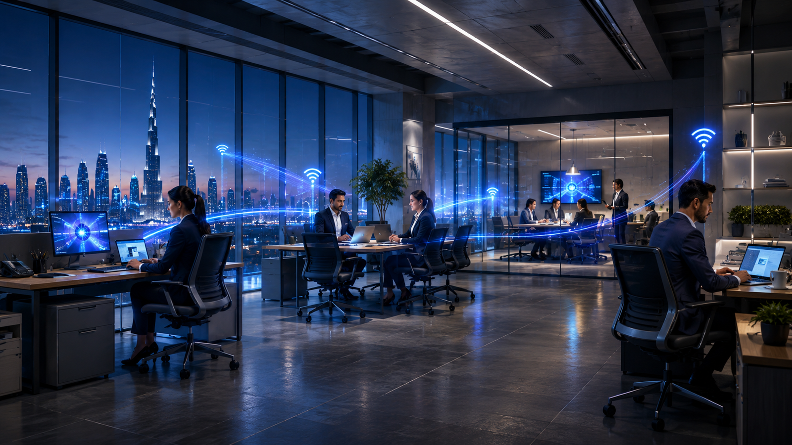 Connected business office suitable for Business Fibre